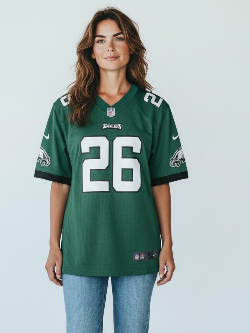 Nike Philadelphia Eagles #26
On Field Youth Size L (14/16)
Rhinestone Accent Jer